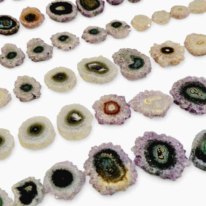 Amethyst Stalactite Crystal Slices - You Choose #3 for wholesale by Rock Paradise