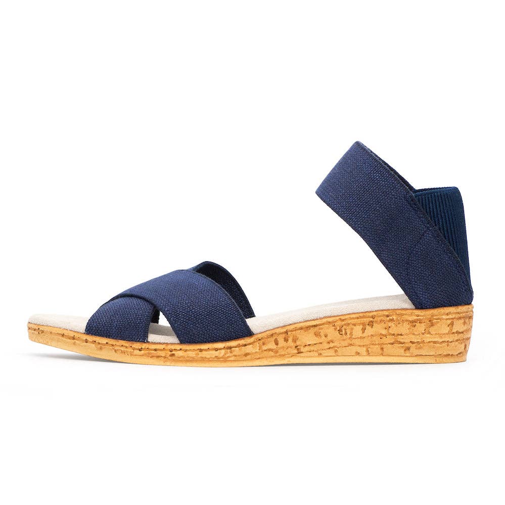 Charleston Shoe Co. - Wholesale Sandals - Women's - Peachtree Solids - Spring/Summer Cork Wedge Sandal 9