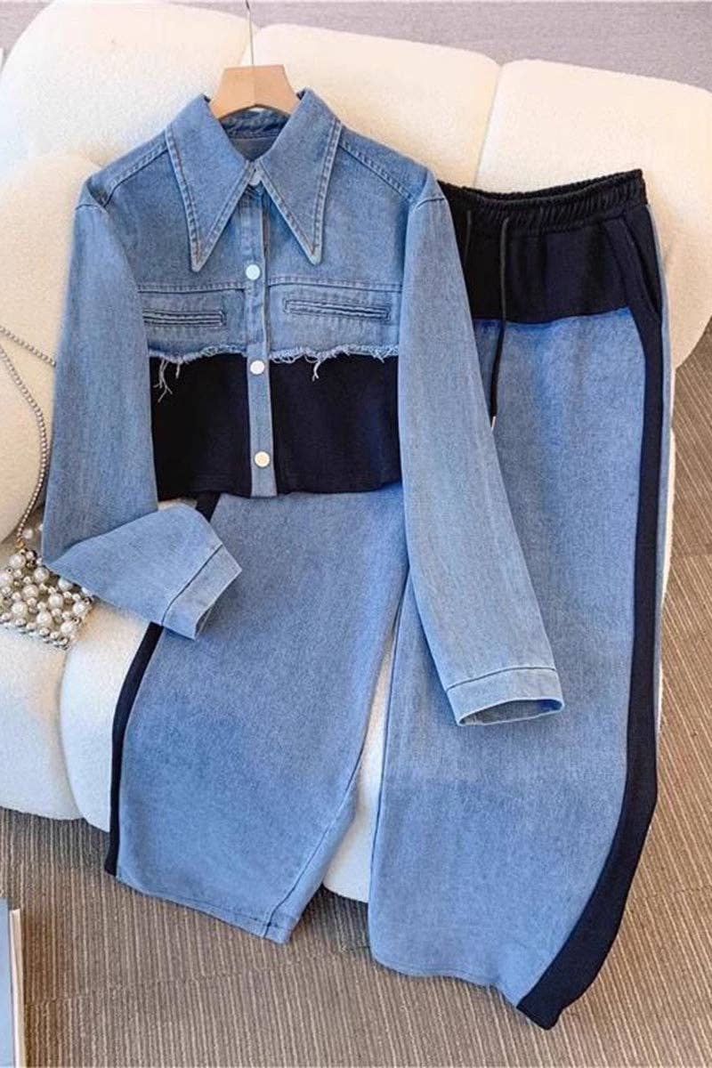 Mccolin - Wholesale Top & Pant Set (NOT Loungewear) - Women's - Stylish Denim and Pants Set2