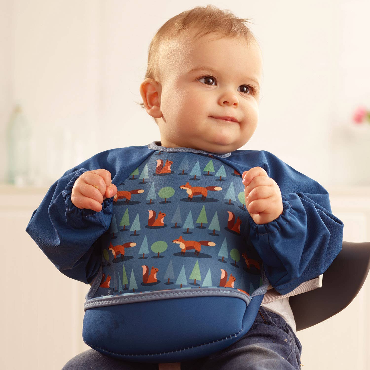 Bibetta - Wholesale Bib - Baby - UltraBib™ - Neoprene Waterproof Weaning Bib with Sleeves1