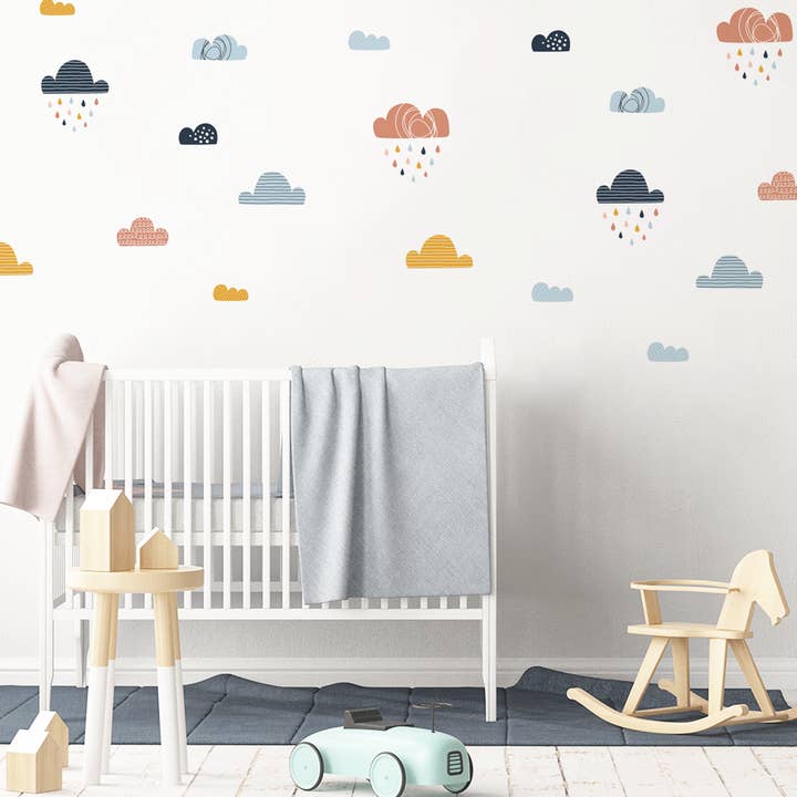 Nordic Clouds Wall Stickers for wholesale by Mica-Mica
