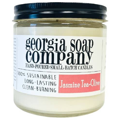 Jasmine + Tea Olive Candela di soia classica per la vendita all'ingrosso da parte di Georgia Soap Company