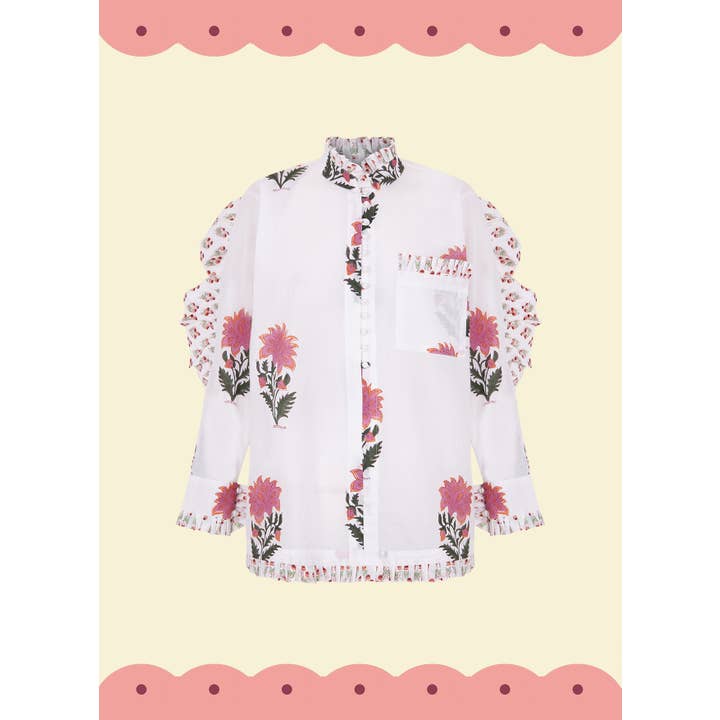 PYJAMA À VOLANTS DANS LE DOS EN BLANC - L pour la vente par Iturrienea