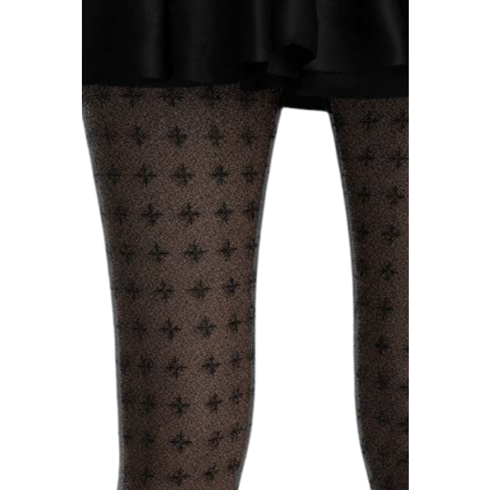 REALE black cross pattern tights for wholesale on Faire1