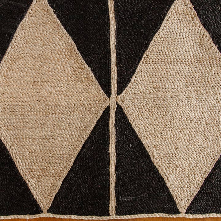 Will & Atlas - Wholesale Runner Rug - Jute 9' Runner, diamond, Charcoal/Natural4