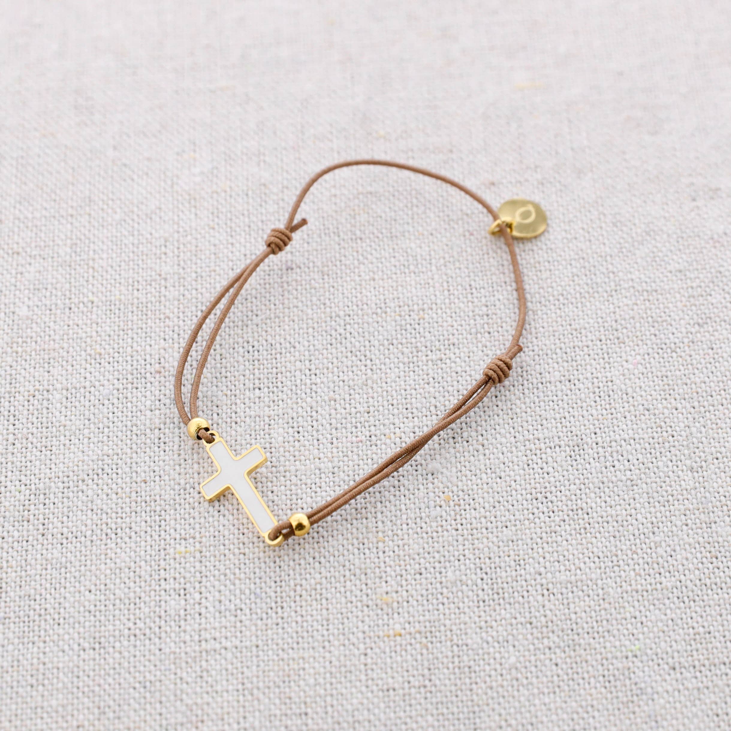 Sonata – wholesale Snap jewellery – Elastic Steel Cross Enamel Bracelet0