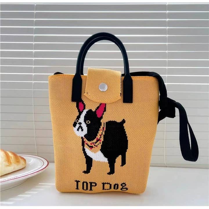 UZ Wholesale Store - Wholesale Crossbody bag – Women's - Cartoon Jacquard Knit Crossbody Handbag