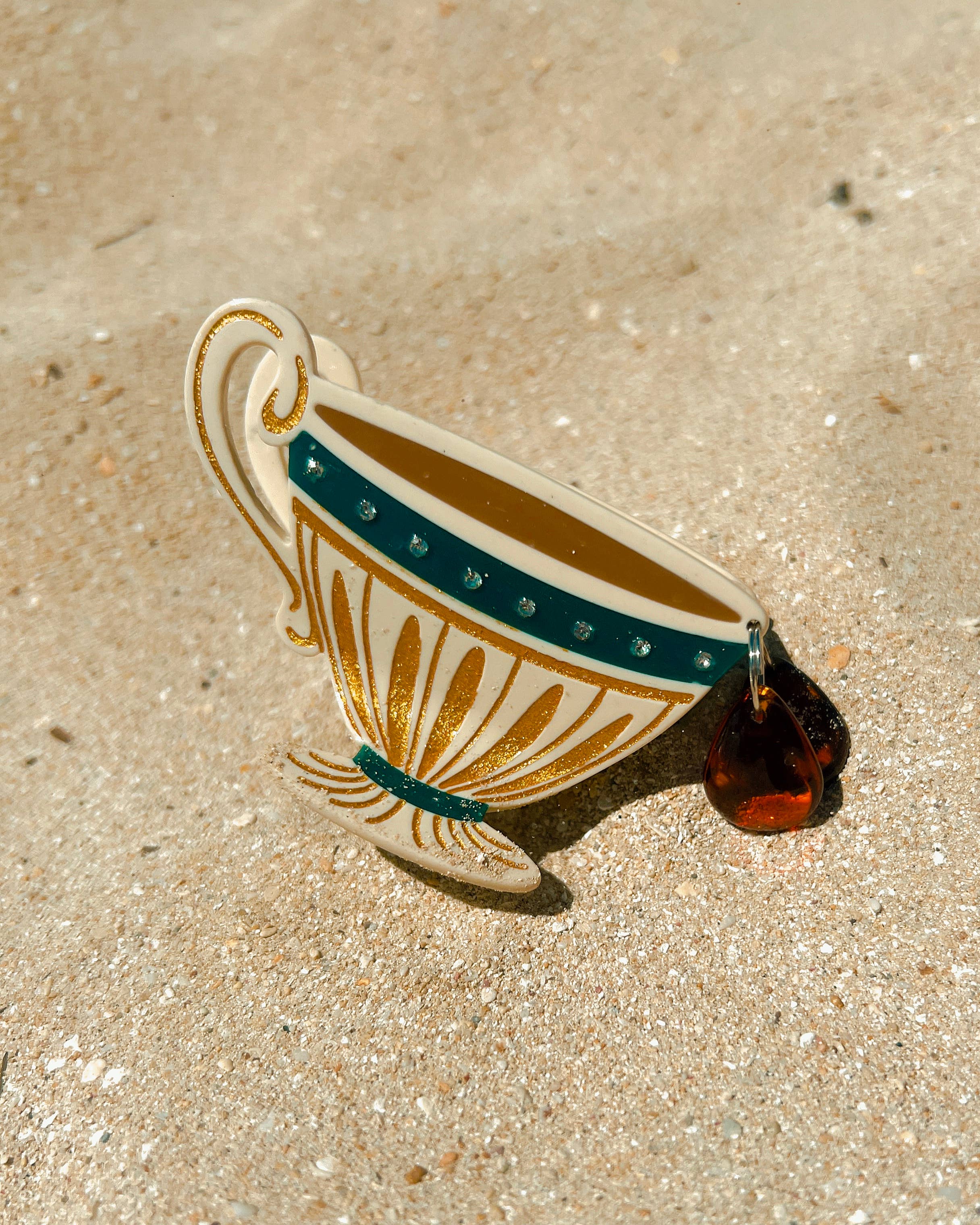 Lassoed Moon - Wholesale Hair Clip - Women's - Royal-Tea Claw Clip7