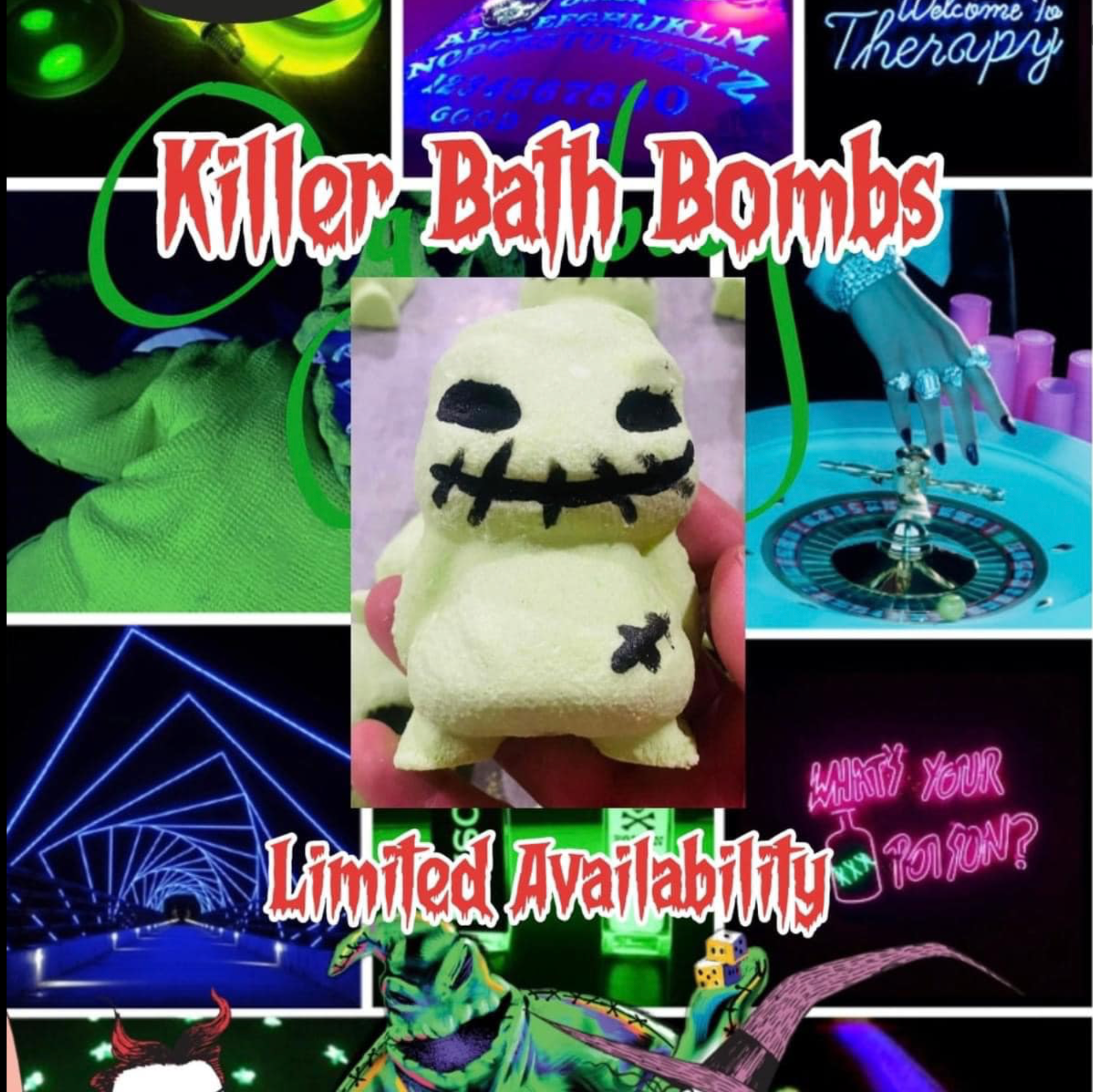 Kangaroo Ridge Farms - Wholesale Bath Bomb/Fizz - Green Halloween Monster Bathbomb 1
