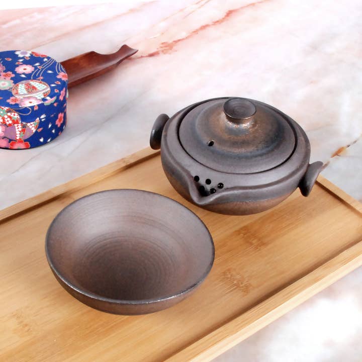 Service à thé Tea for One, glaçage réactif, design facile à verser pour la vente par Melange Marche