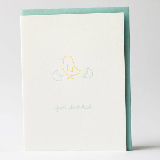 Albertine Press – Großhandel Babykarte – Just Hatched Grußkarte1