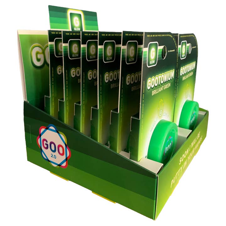Copernicus Toys - Vente Pâte ingénieuse/slime – enfant - Grand Gootonium : mastic vert brillant brillant - 50 g