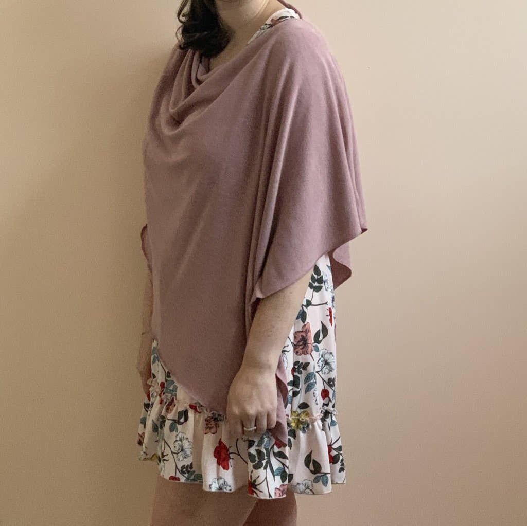 Dana Herbert - Vente Poncho – femme - Poncho en tricot désert3