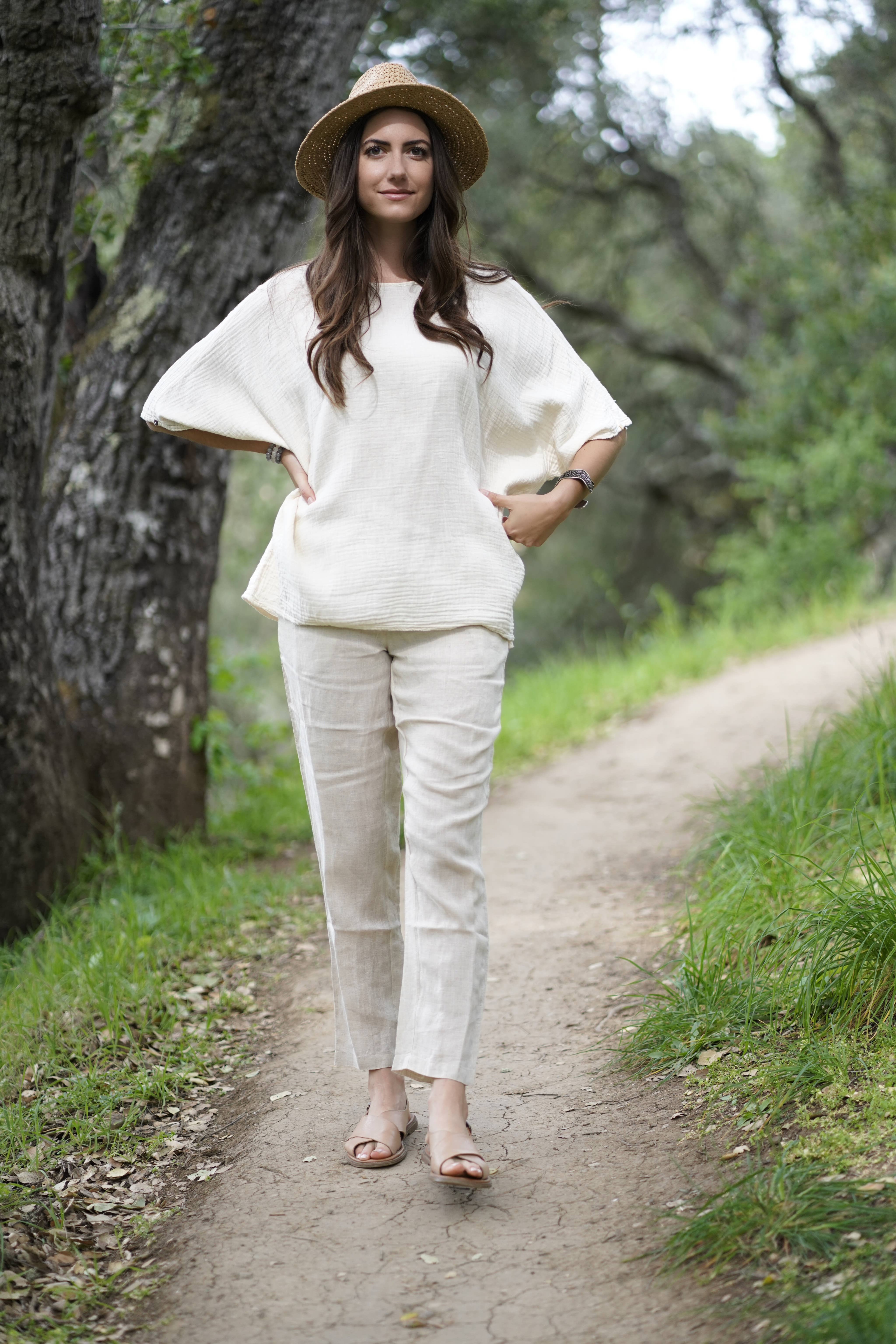 Dolma – wholesale Pants – Women's – Classic Slim Fit Linen Pants8