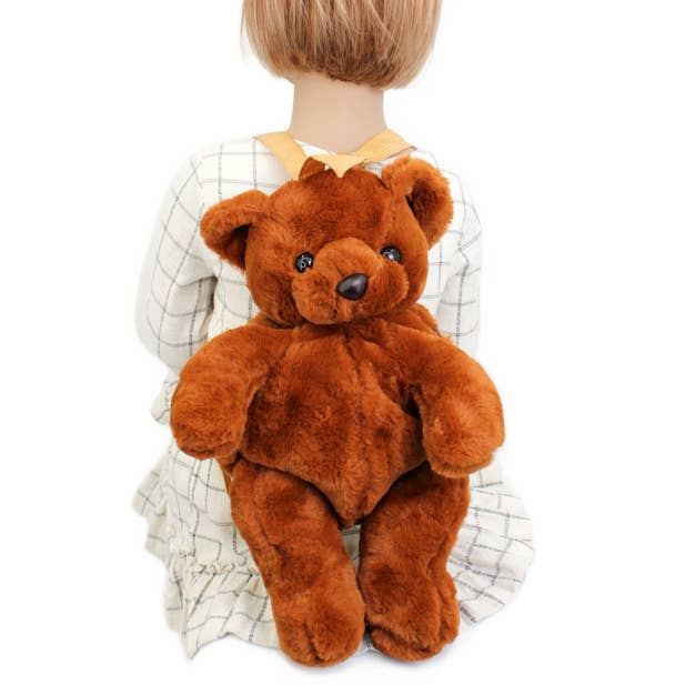 Inca UK - Vendita all'ingrosso Zaino - Bambini - Zaino a forma di orso di peluche marrone