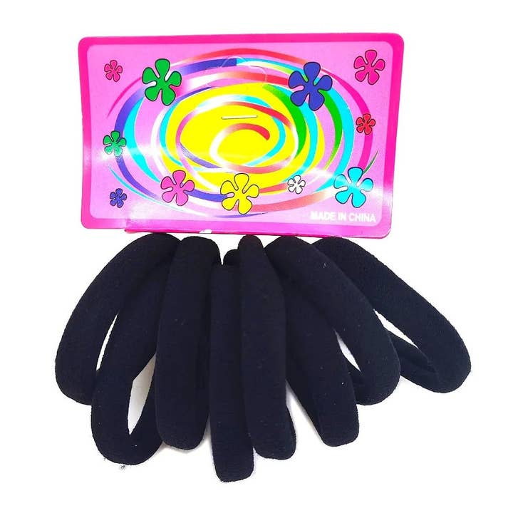 Chouchou Élastique à Cheveux Noir 6,5 cm pour la vente par Diacly