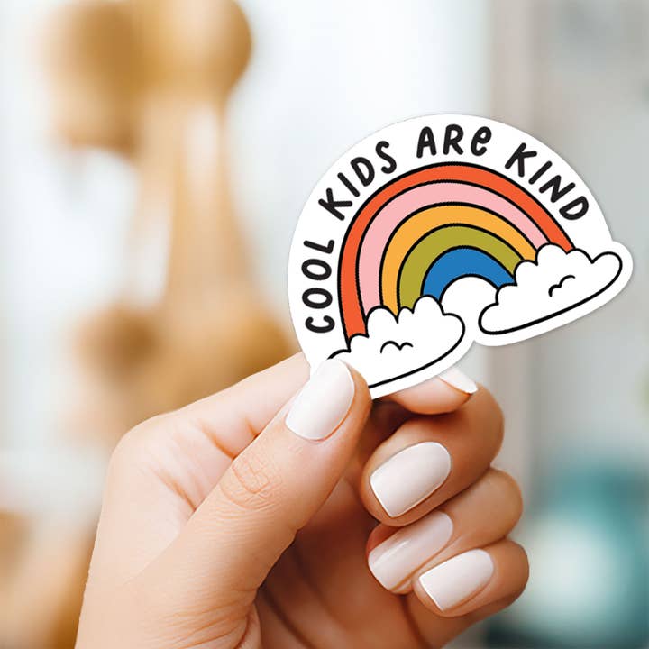 The Stickerie - Wholesale Phone & Laptop Stickers - Cool kids are kind Rainbow Sticker1