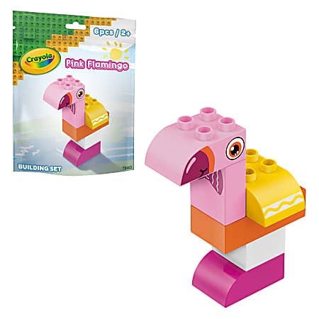 Brickcraft Crayola Pink Flamingo Brick Building for wholesale by Brickcraft