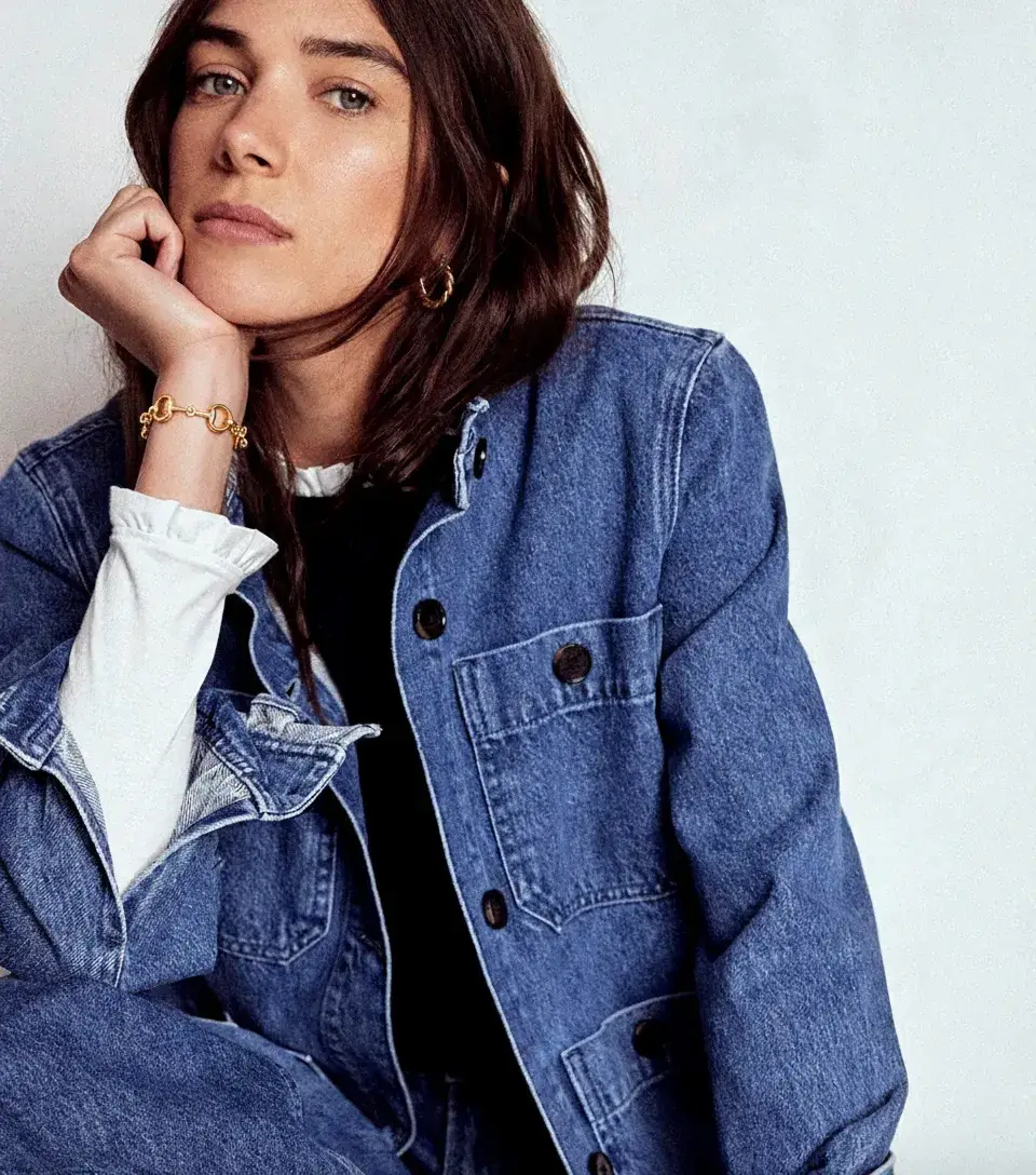 HoopLa - Wholesale Link & Chain Bracelet - Snaffle Bit Line Bracelet 14K gold or silver1