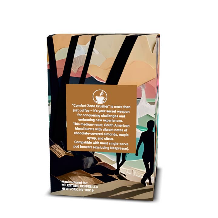 Milestone Coffee - Wholesale Coffee pods - "Comfort Zone Crusher" Coffee Pods - 12ct3