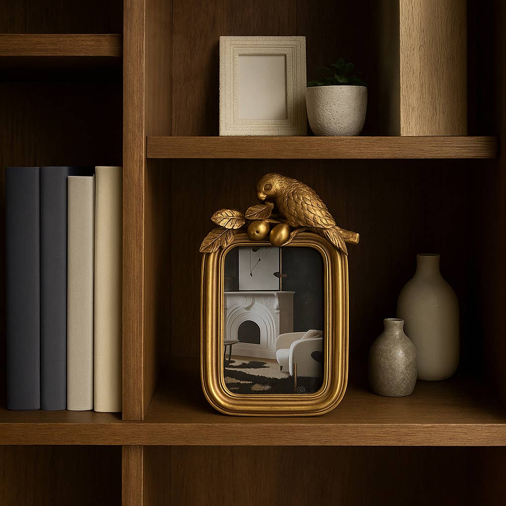 Sagebrook Home - Wholesale Picture Frame - Decorative Picture Frame - Gold Polyresin Bird, 4x6 in.