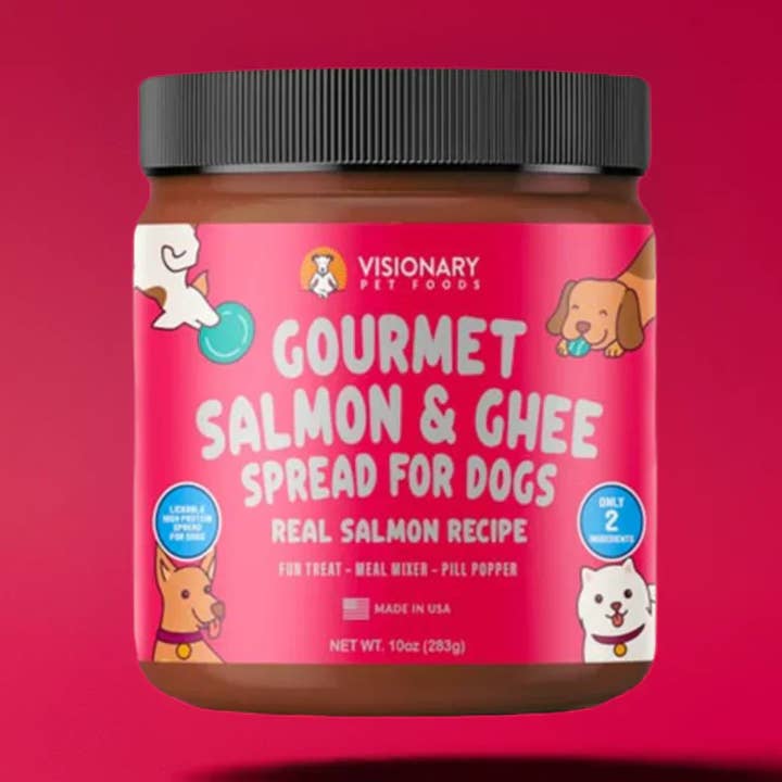 Salmon and Ghee Meat Spread | NEW 12oz Jar for wholesale by Visionary Pet Foods