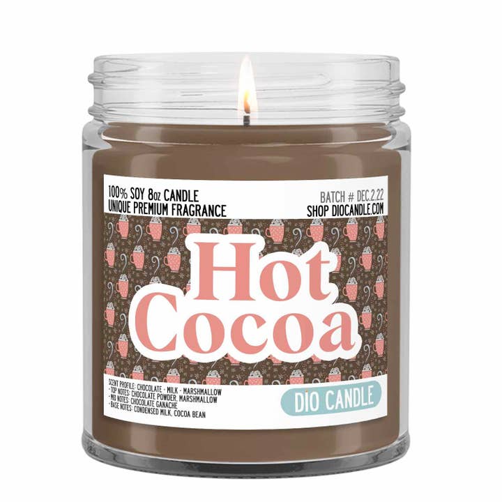 Bougie Cacao Chaud pour la vente par Dio Candle Company
