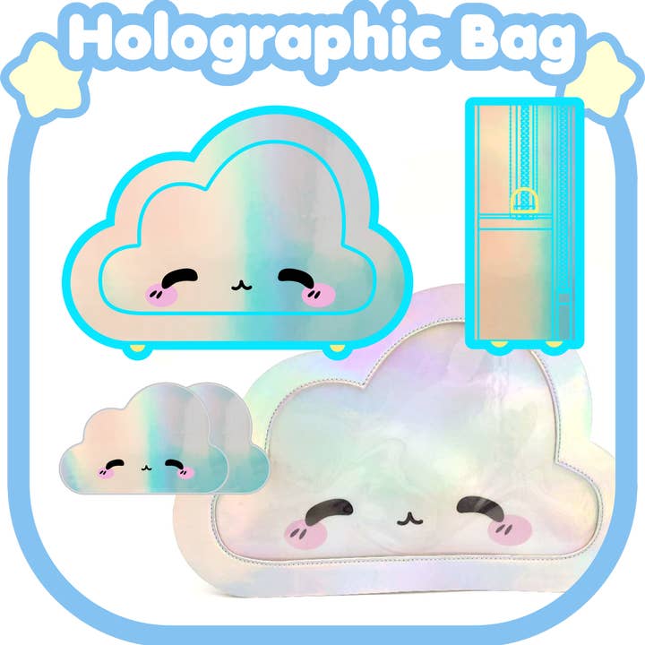Kittynaut - Wholesale Crossbody Bag - Women's - Cloud Ita Bag - Holographic - Small7