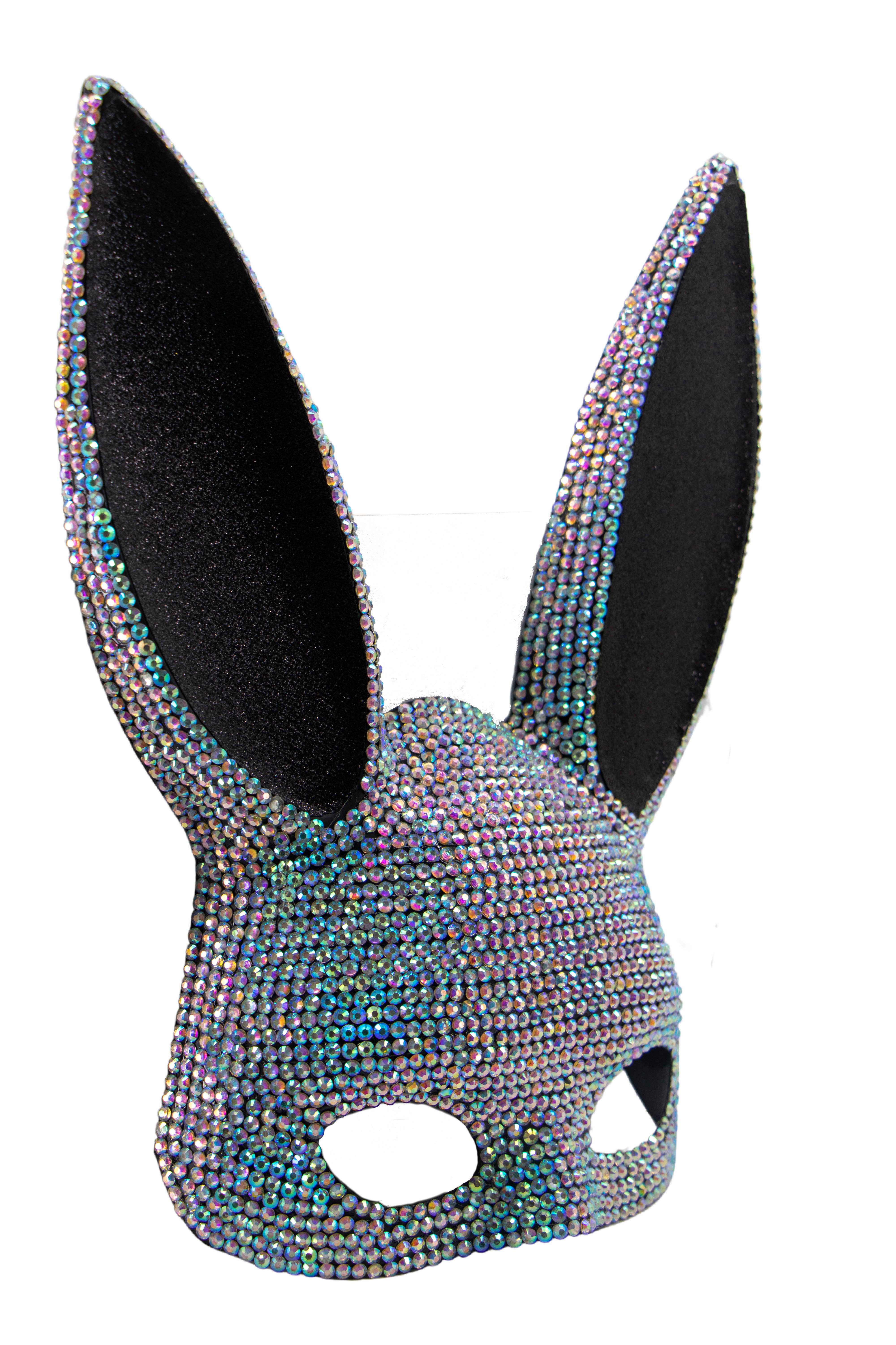Western Fashion - Wholesale Costume - Women's - 63330 - Rhinestone Bunny Mask -AB2