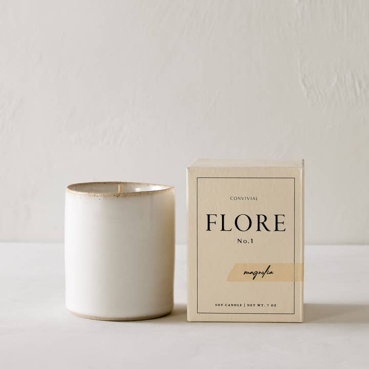 CONVIVIAL - Wholesale Jar/Filled Candle - Magnolia | 7 oz Candle