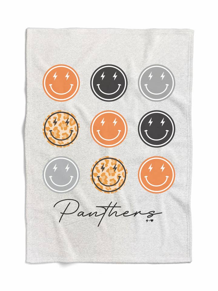 All the Smiles Custom Sweatshirt Blanket (BLANKET1014) for wholesale by Hustle+Heart