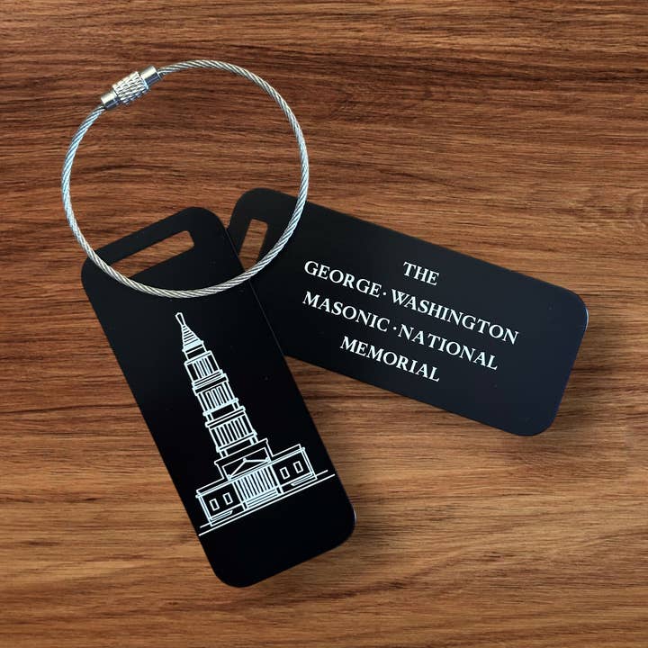 Etiqueta de aluminio - Memorial Nacional Masónico GW para venta al por mayor de Sophisticate Supply Co.