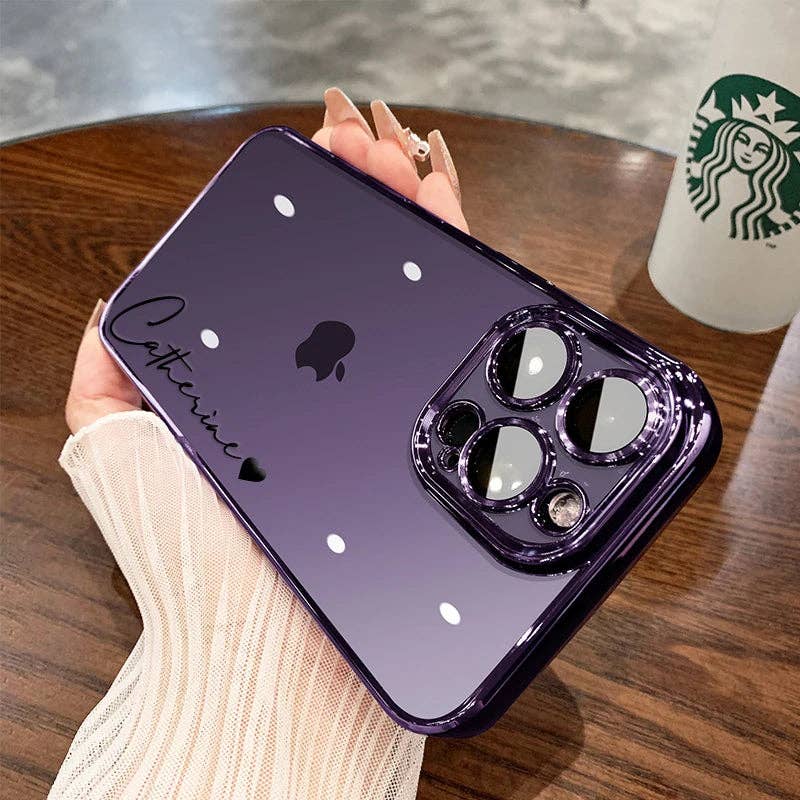 Maiden-Art MindfulChic Fashion – Capa para telemóvel – Mulher por atacado – Capa Personalizada com Nome para iPhone 15 16 Pro Max, 14 13 12 11 Pro Max, Transparente com Revestimento 16 Pro Max3