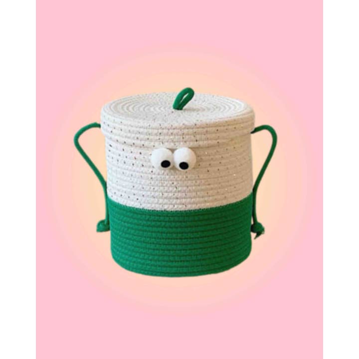 INSPECIAL HOME - Wholesale Laundry Basket - Handwoven Whimsical Big Eyes Laundry Storage Basket Bag 8