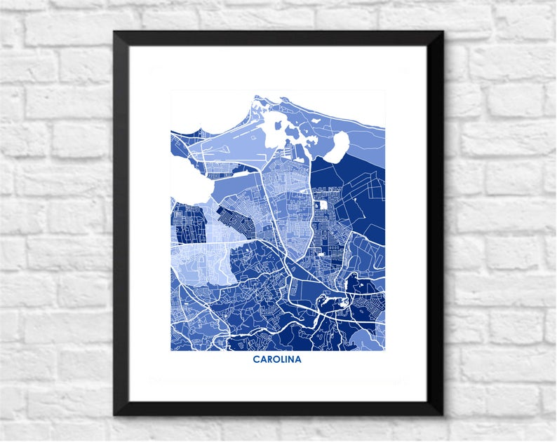 Juanita's Adventures - Wholesale Art Print - Juanitas Carolina PR Map Print3