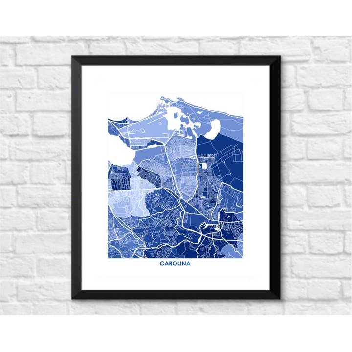 Juanita's Adventures - Wholesale Art Print - Juanitas Carolina PR Map Print3