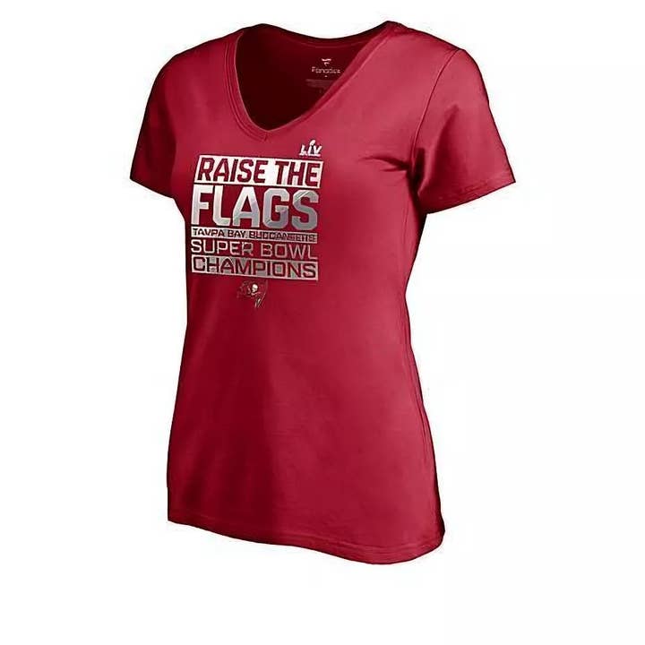 Big Apple Card Company - Wholesale Screen Printed T-Shirt - Women's - Tampa Bay Buccaneers Super Bowl Champions Womens T-Shirt0