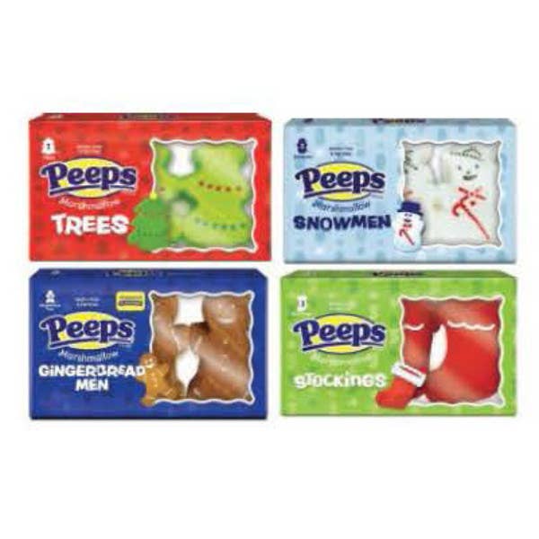Peeps 3ct Marshmallow Winter Assortment, 24ct for wholesale by Grandpa Joe's Candy Shop