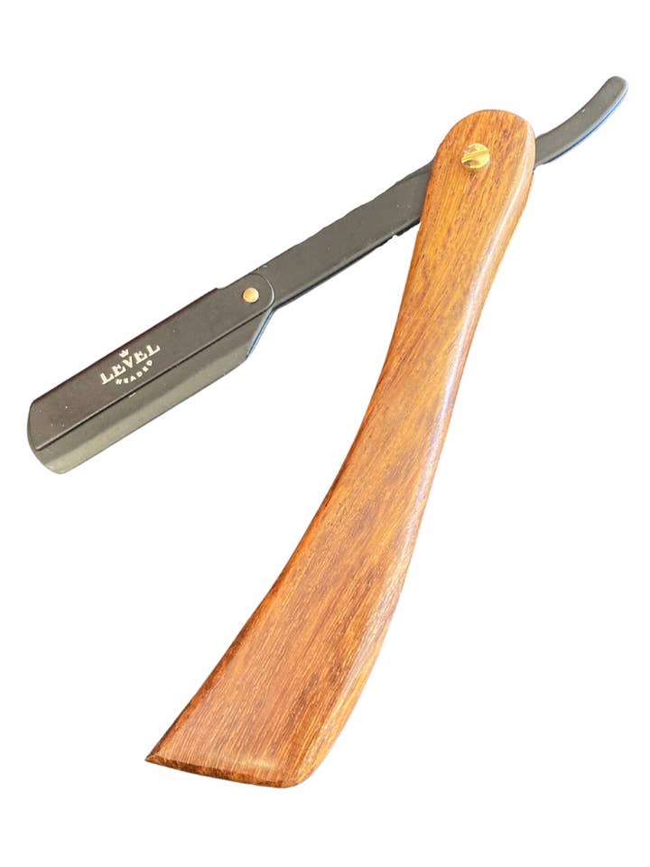 Rasoir droit à lame jetable en bambou pour la vente par Level Headed Pomade