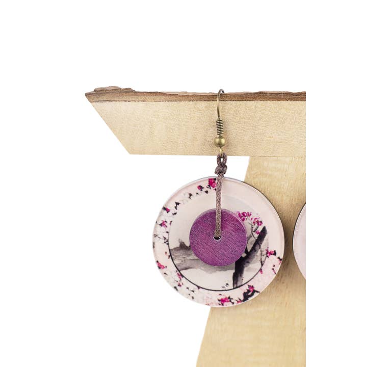 NOA ECCO - Wholesale Dangle Earrings - AKINA earrings with reproductions of Koson and Hokusai1