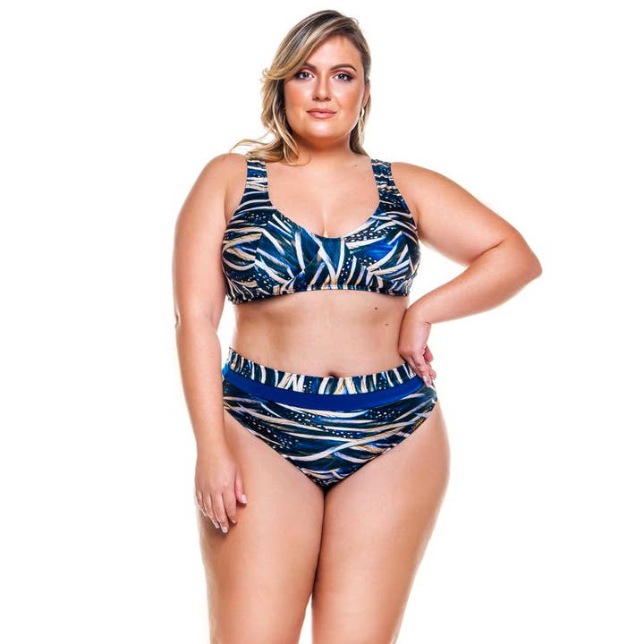 Blue Feathers Navy BOTTOM SUNKINI IN 2 COLORS FOR WOMAN for wholesale on Faire
