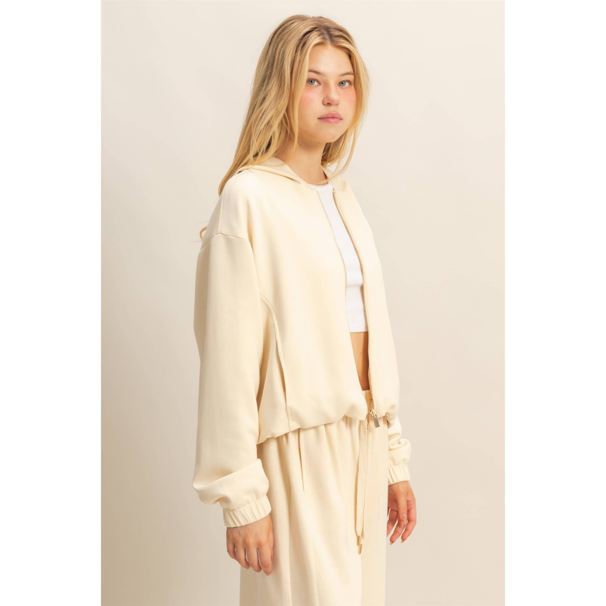 HYFVE - Vente Sweat à capuche – femme - Sweat à capuche zippé décontracté chic21