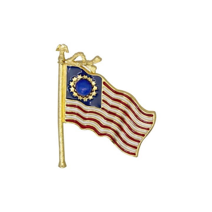 1928 Jewelry 13-Star American Flag Patriotic Pin for wholesale by 1928 Jewelry