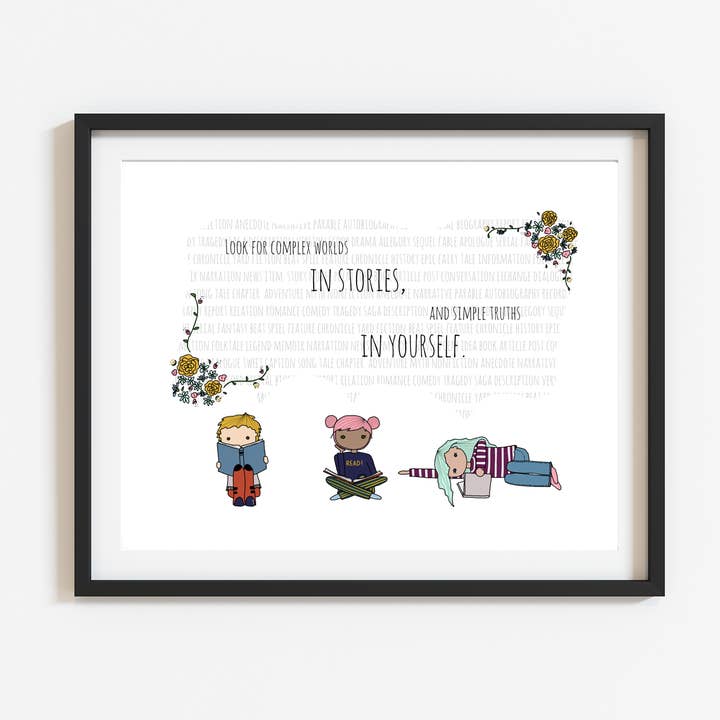 Complex Worlds and Simple Truths 8x10 Print for wholesale by Rather Puckish