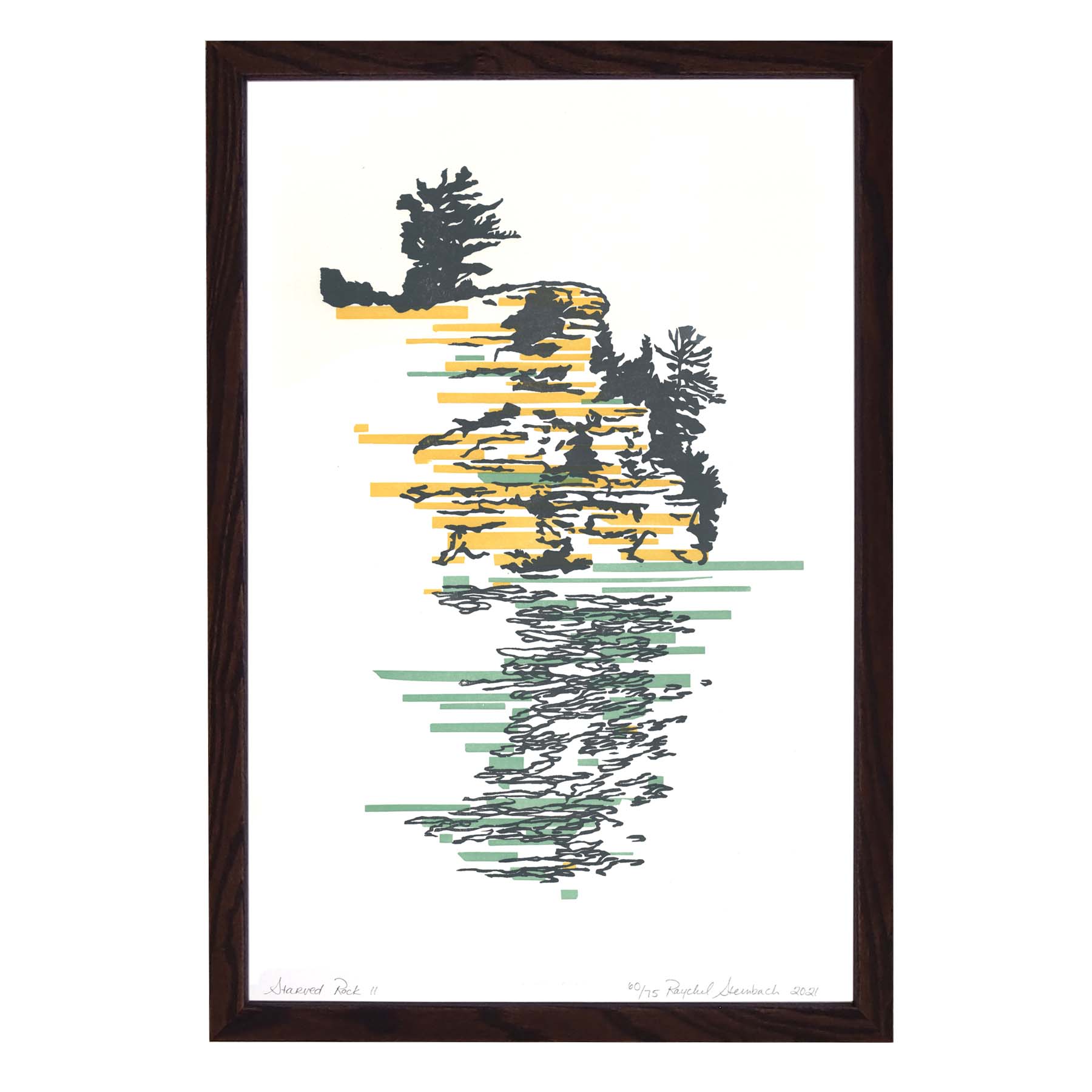 Current Location Press - Wholesale Art Print - Starved Rock II - Limited Edition Letterpress Print1