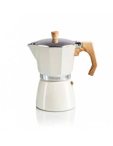 Haeger - Wholesale Percolator - Coffee maker HAEGER MOKA Pot 6 - Aluminum 6 cups, Beige