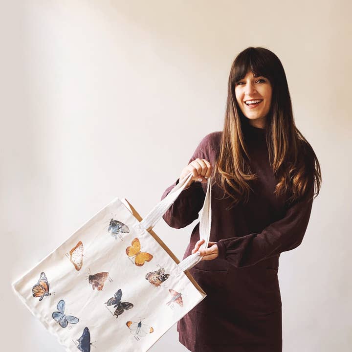 The Tote Project - Wholesale Tote Bag - Women's - Free to Fly (Butterflies) Tote Bag4