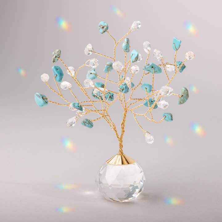 Suncatcher Tree of Life - Turquoise/Tranquility/Gold for wholesale by Scout Curated Wears
