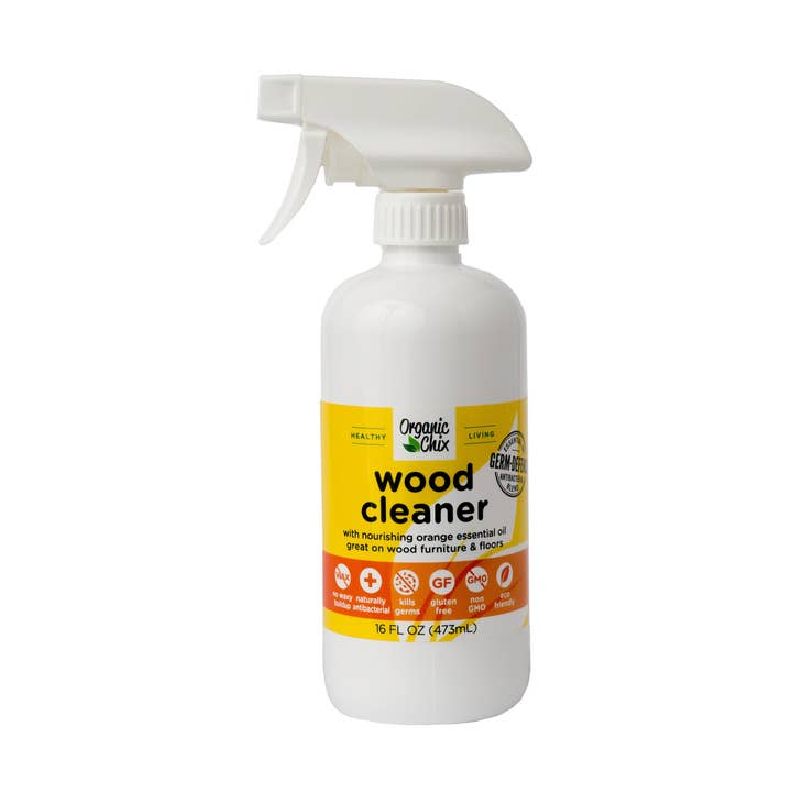 Wood Floor and Surface Cleaner + Refill Options for wholesale by Organic Chix
