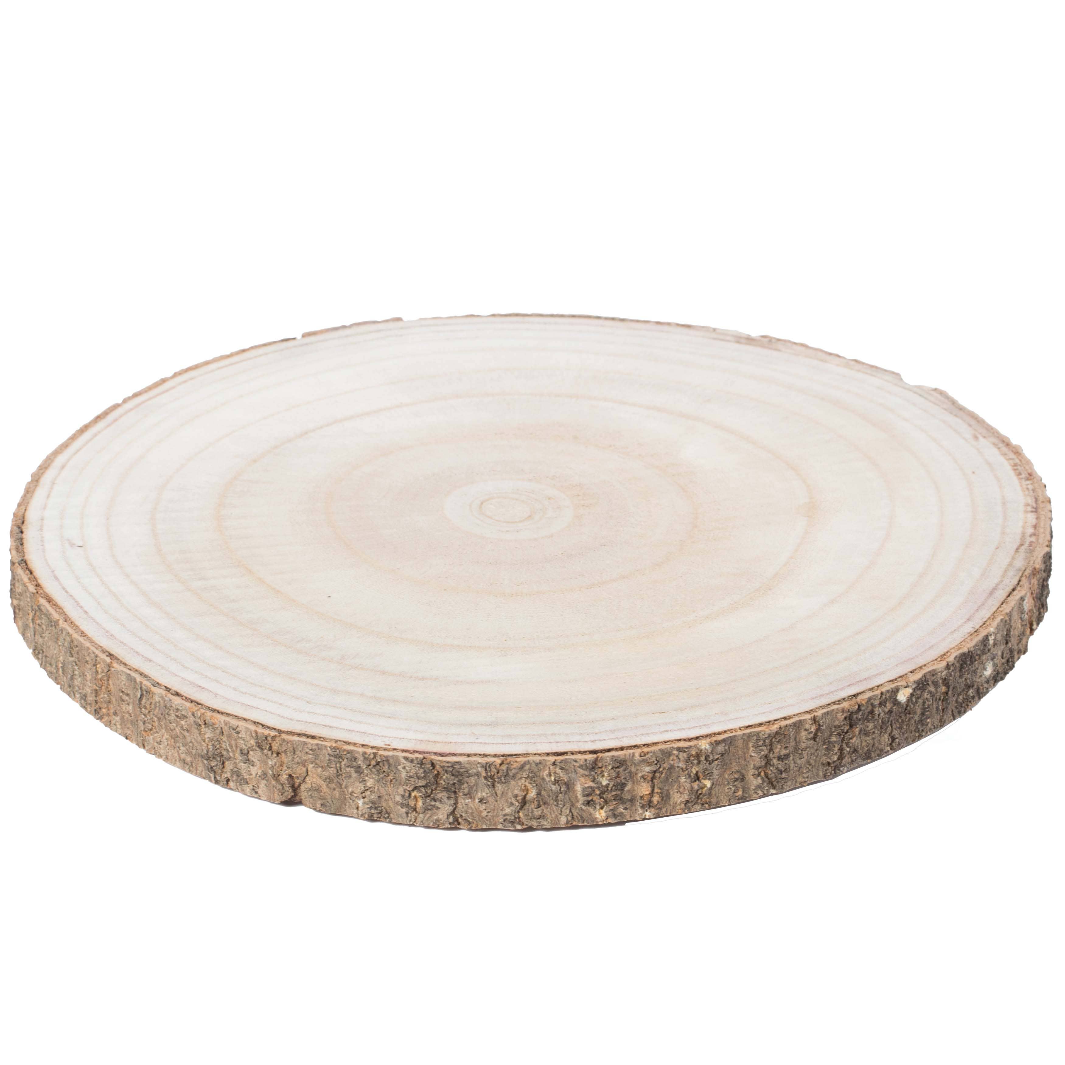 Quickway Imports - Wholesale Decorative Tray - Natural Wood Slabs Rustic Ornament Slice Tray Table Charger12